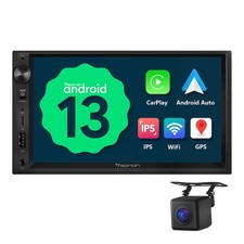 Eonon 7" IPS Double Din Android 13 Car Stereo SAT NAV Radio Bluetooth Head Unit