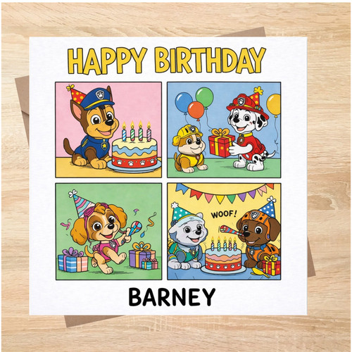 Personalised paw patrol - paw, chase