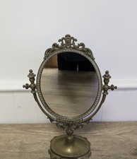 Vintage Brass Vanity Swing Mirror - Dressing Table - French Style  - Home Decor