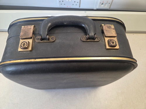 Vintage black vanity train - vintage,