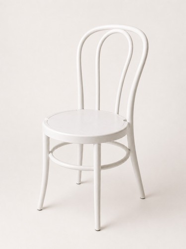 White bentwood style dining - white,