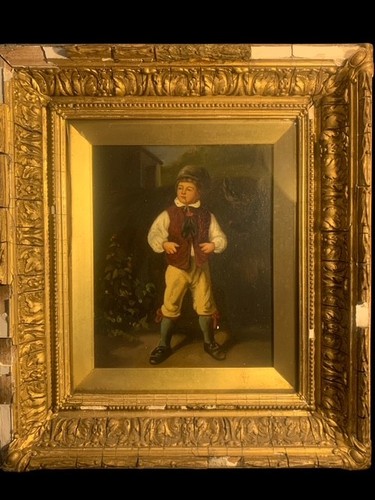 Antique 19thc oil painting - 19thc,