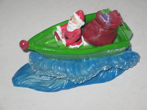 Santa claus speedboat fish - santa,