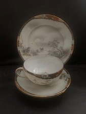 Vintage Japanese Eggshell Porcelain trio