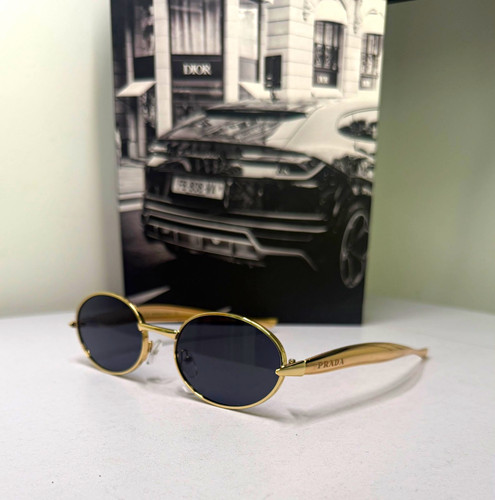 Prada unisex oval - oval, sunglasses