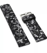 For Pebble time 22mm Watch Fitness Bracelet Wristband Replacement Strap black