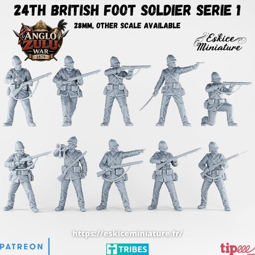 54mm zulu 24th - 54mm, british