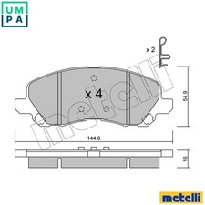 BRAKE PAD SET DISC BRAKE