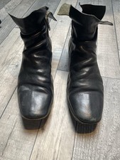 Vintage Fiorentini + Baker Italian Made Calfskin Black Leather Boots Size 41