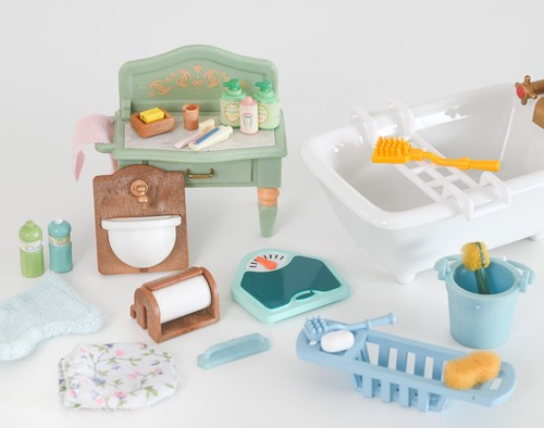 Sylvanian bathroom accessories - sylvanian,