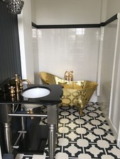 Cast Iron Vanity Unit Windsor & Buckingham Black Marble