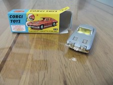 Corgi 310 Chevrolet Corvette Sting Ray - SCARCE SILVER wire wheel car boxed