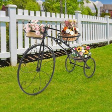 Bicycle Plant Shelf Wrought