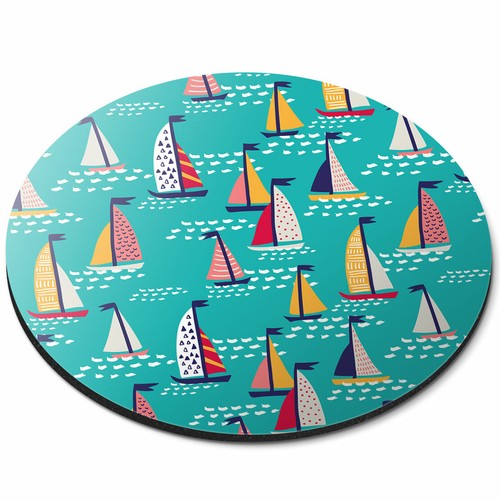 Round mouse mat colorful - round,