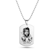 Juice Wrld Dog Tag Pendant
