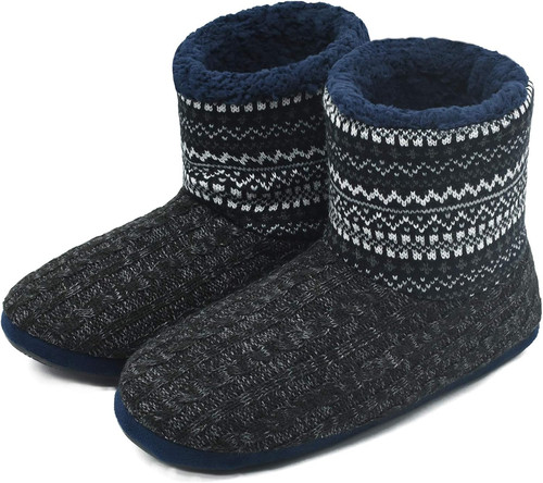 Cozy wool knitted - wool, slipper