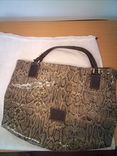 TULA BY RADLEY Faux Crocodile Skin UNDERARM BAG SHOPPER HANDBAG W/ Dust Bag VGC