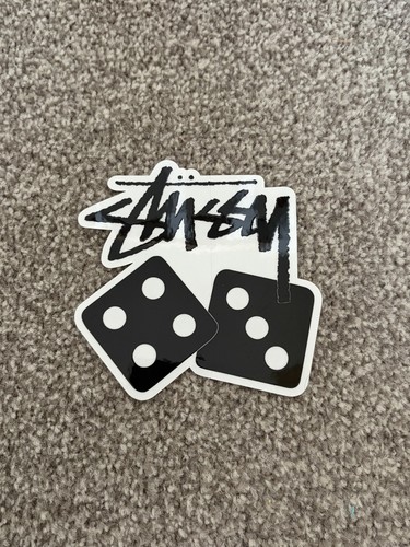 Stussy dice sticker black - stussy,