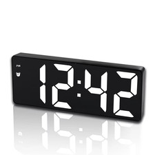 LED Curved Digital Alarm Clock