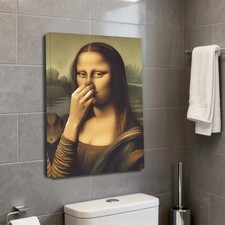 Mona Lisa Pinching Nose