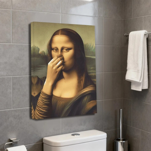Mona lisa pinching - lisa,