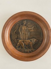 WW1 Memorial Plaque Original Memento for the Fallen