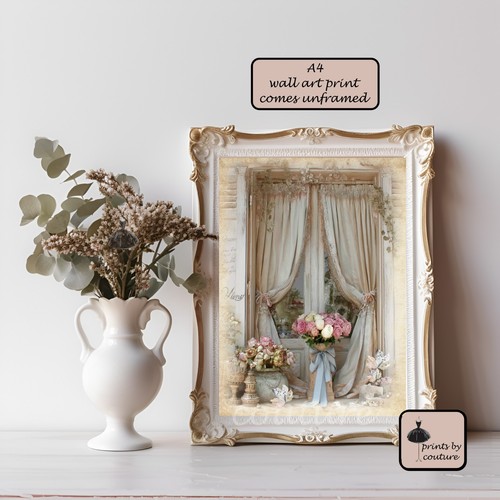 Shabby chic wall - chic,, french