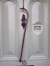 Unusual antique wooden  walking stick only 32   in.