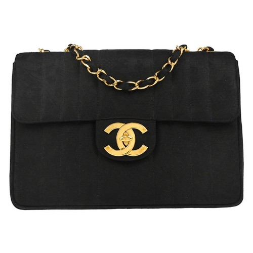 Chanel black cotton jumbo - chanel,