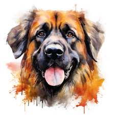 9x 18x18 cm Leonberger car
