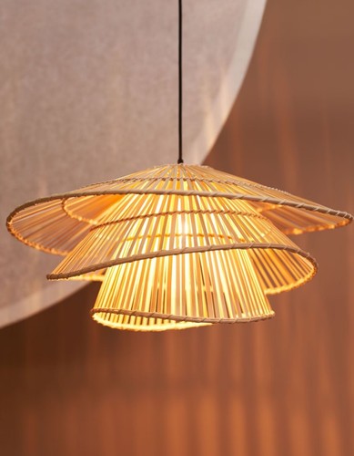 Bamboo ceiling light flower - bamboo,