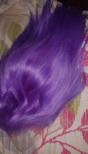 Reese bright purple straight bob lace front European 100% Human Hair Wig