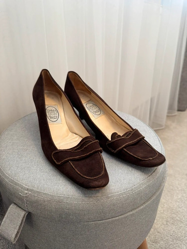 Emma hope brown suede - brown, leather