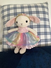 H&M Soft Toy Plush Collectible 8.5” Bunny in Party Dress (e)*others available*