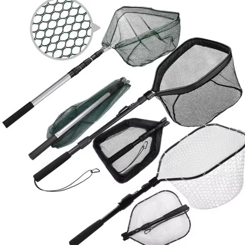 Telescopic fishing landing net - landing,