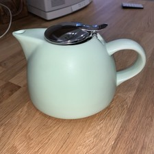 La Cafetiere pistachio green 2 L  Teapot Stainless Steel Lid Vgc missing basket