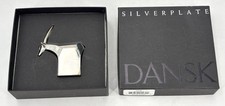 DANSK DESIGNS SILVER PLATED ANTELOPE Boxed Paperweight