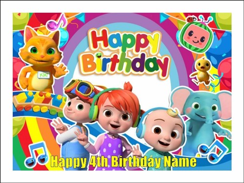 Cocomelon edible cake toppers - edible,