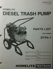 Homelite DTP4-1 Diesel Trash
