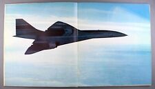 BAC AEROSPATIALE CONCORDE MANUFACTURERS BROCHURE GREAT PICTURES SEAT MAP 1973 