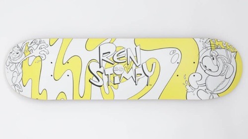 Ren stimpy skateboard deck - ren,