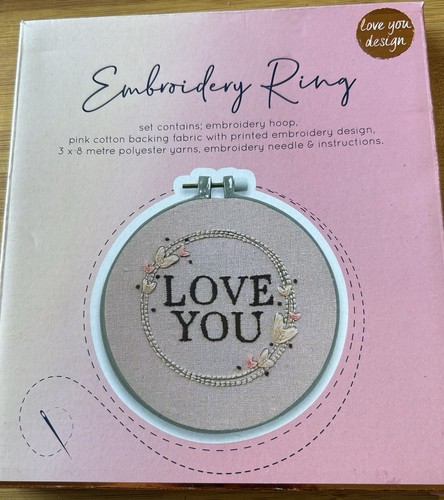 Embroidery ring kit love - embroidery,