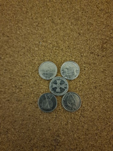Isle man coin collection - isle,