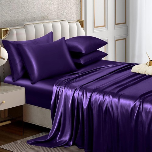 Piece satin sheet set - 6,