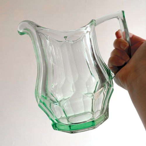 Green 1930s depression - green, glass