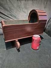 VINTAGE RUSTIC WOODEN ROCKING CRIB FOR ANTIQUE / VINTAGE DOLLS