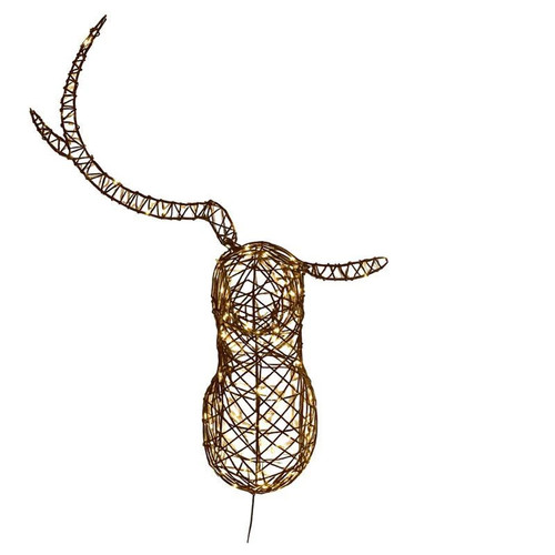 Rattan stag head - stag,
