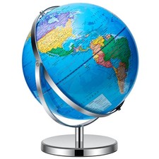 World Globe W/ Stainless Stand
