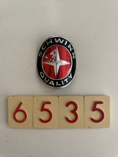 Schwinn head tube badge - schwinn,