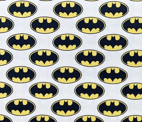 Cotton fabric batman logo - cotton,